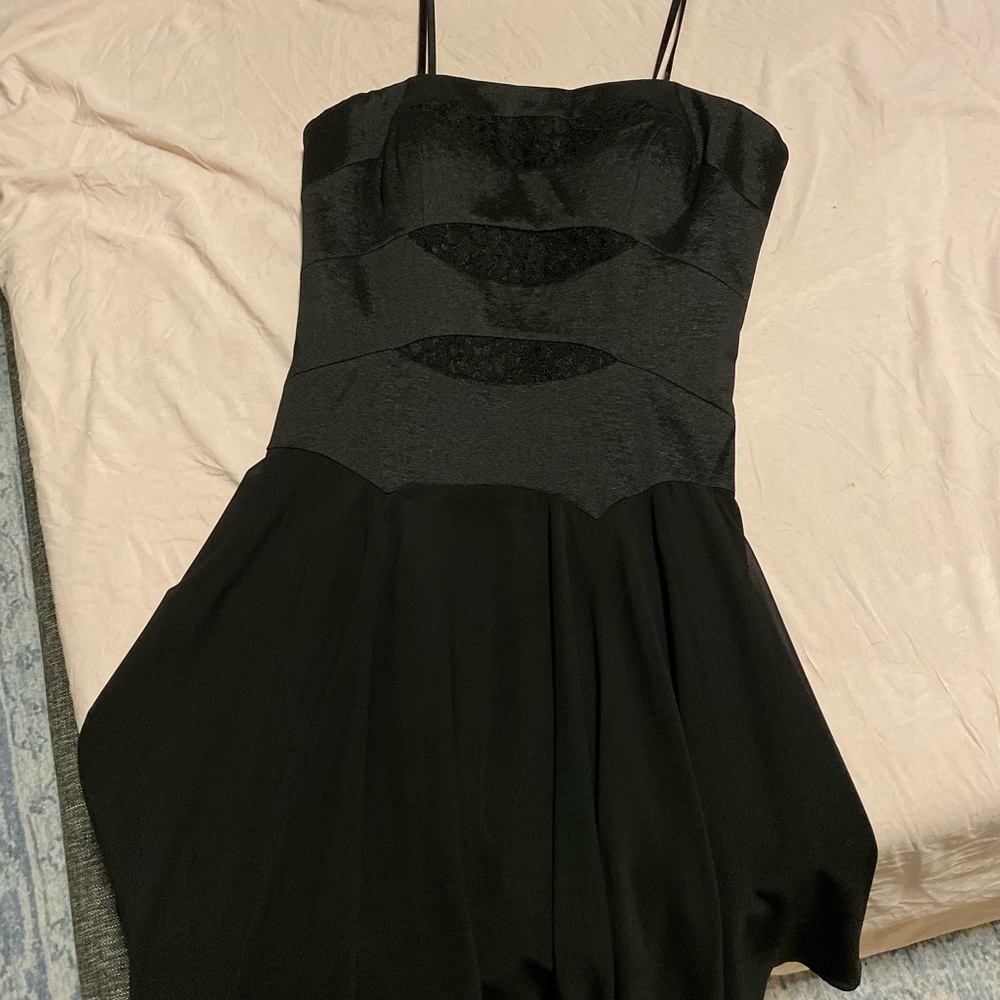 Black mini dress